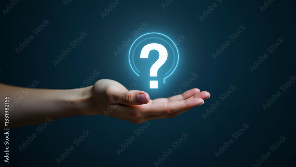 Hand Showcasing Holographic Interview Evaluation Symbol: A Visual Representation of Interview Questions Evaluation Against a Minimalist Background with Empty Space for Stock Photo Concept Hand Showcasing Holographic Interview Evaluation Symbol: A Visual Representation of Interview Questions Evaluation Against a Minimalist Background with Empty Space for Stock Photo Concept
