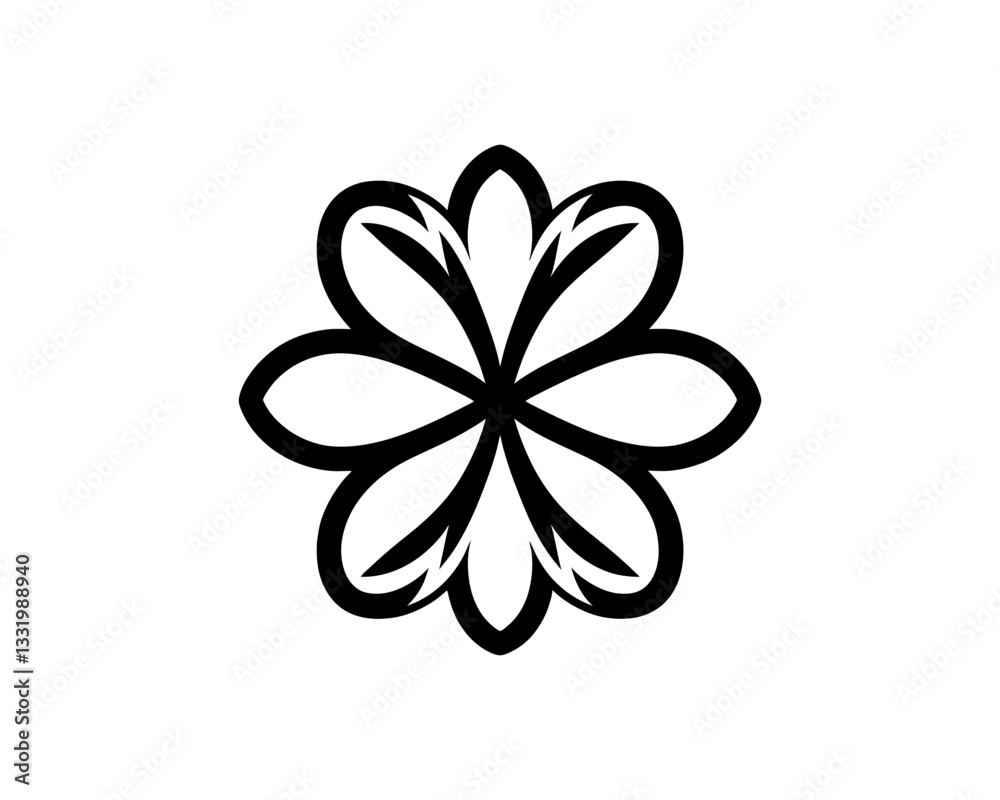 abstract flower icon abstract flower icon