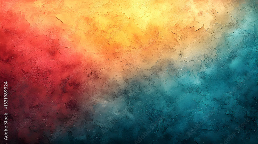 Obraz premium Abstract Pastel Background with Red Orange Yellow Blue Gradient