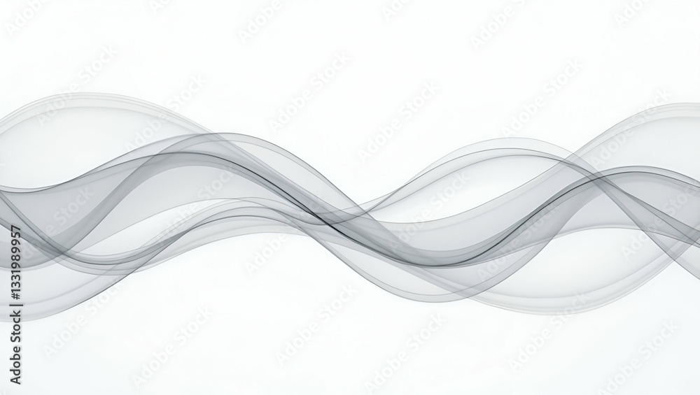 Naklejka premium Symmetrical Wave Tile Design: Merging Gradients & Linear Highlights