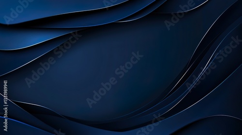 High-Tech Abstract Blue Wave Background Digital Concept Design