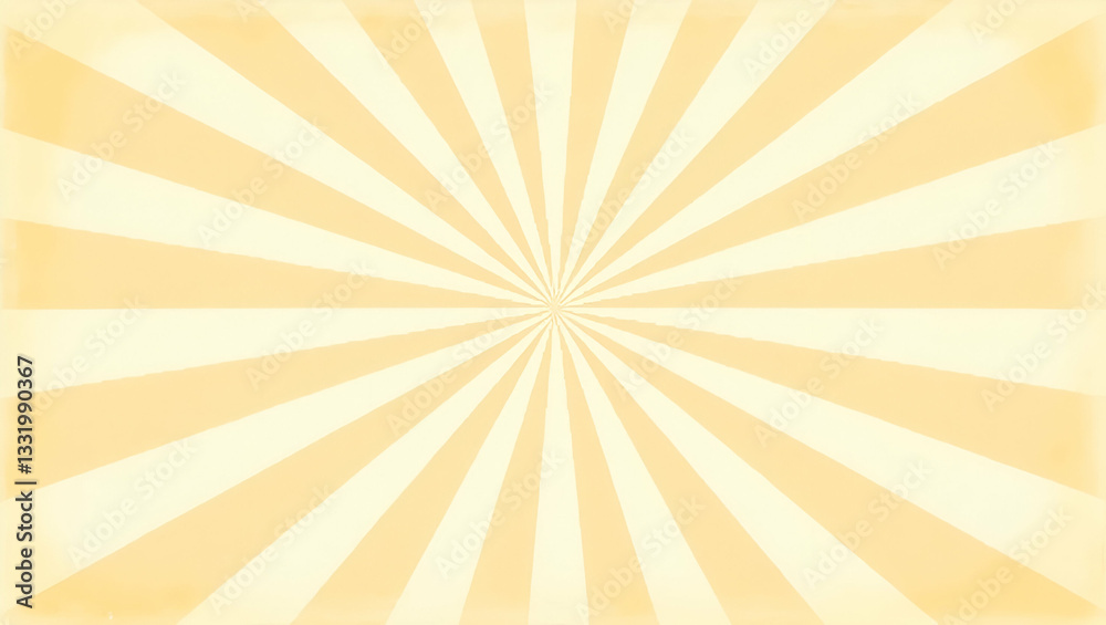 Retro Spring Sunshine Pattern: Faded Rays & Muted Tones for Design Retro Spring Sunshine Pattern: Faded Rays & Muted Tones for Design