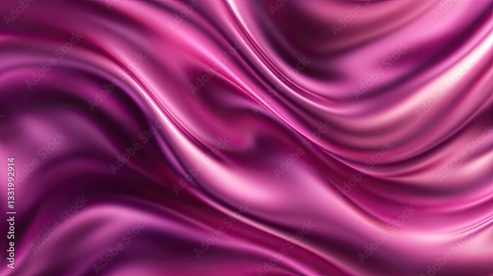 Obraz premium Abstract Pink and Purple Swirling Silk Fabric Texture Background Image
