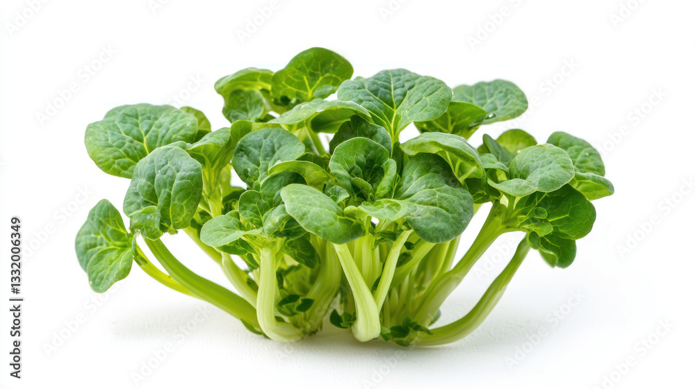 Fresh green watercress isolated on white background Fresh green watercress isolated on white background
