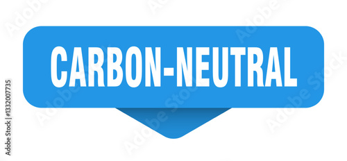 carbon-neutral sticker. carbon-neutral sign on transparent background