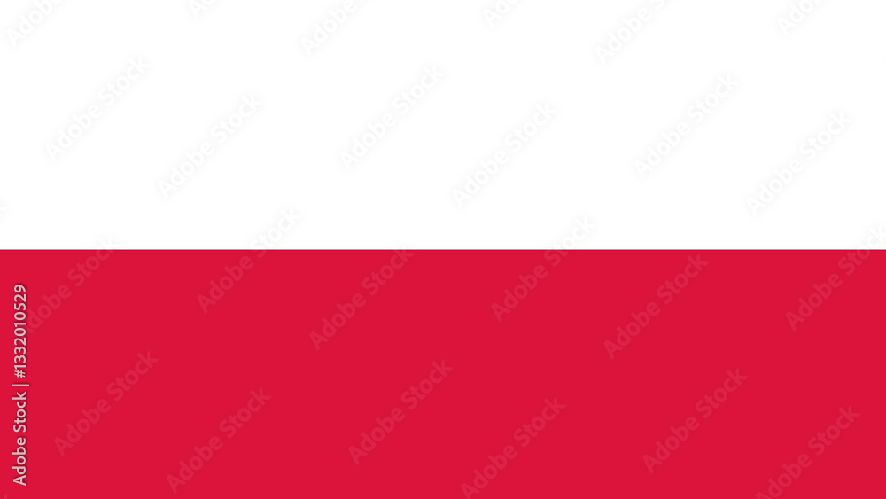 Poland's national flag waves proudly in the breeze showcasing its red and white colors in a vibrant outdoor setting Poland's national flag waves proudly in the breeze showcasing its red and white colors in a vibrant outdoor setting