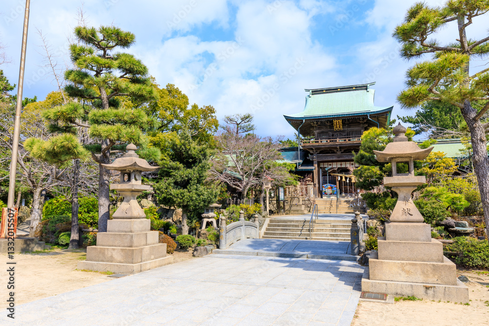 春の彦島八幡宮 山口県下関市 Hikoshima Hachiman Shrine in Spring. Yamaguchi Pref, Shimonoseki City. 春の彦島八幡宮 山口県下関市 Hikoshima Hachiman Shrine in Spring. Yamaguchi Pref, Shimonoseki City.