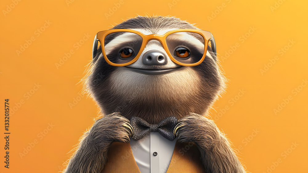 Obraz premium cartoon cute Sloth