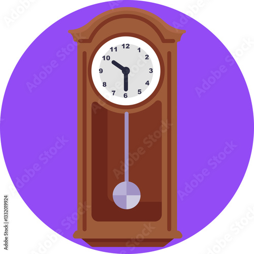 Pendulum clock – A classic timepiece with a swinging pendulum beneath its clock face, often used as a decorative or functional item.