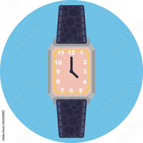 A classic timepiece displaying hours, minutes, and seconds.