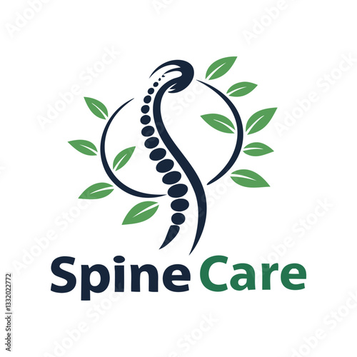 unique orthopedic spine logo icon vector art design