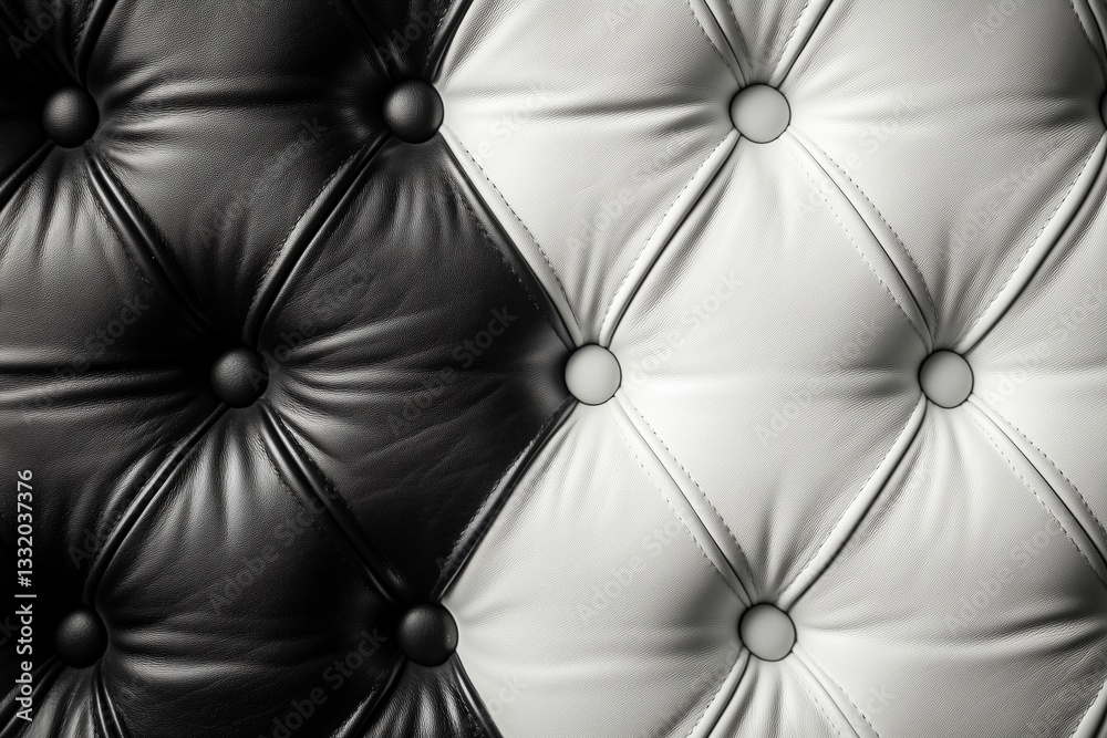 Fototapeta premium black white leather background texture