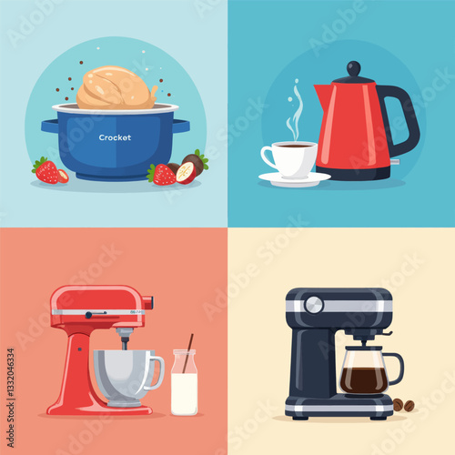Kitchen Appliances and Food Preparation Set