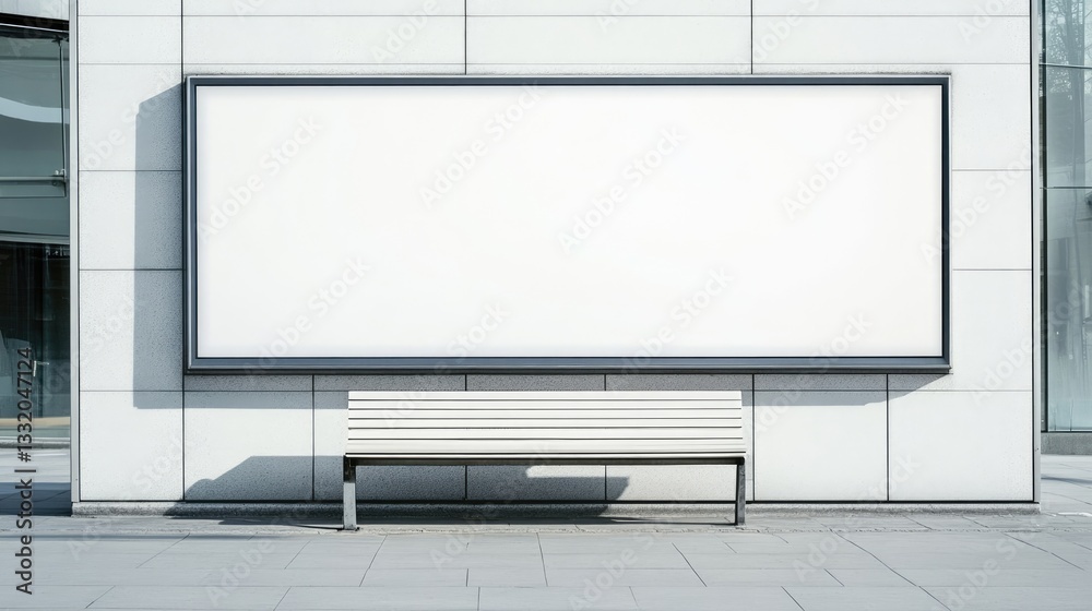 Empty advertising display Empty advertising display