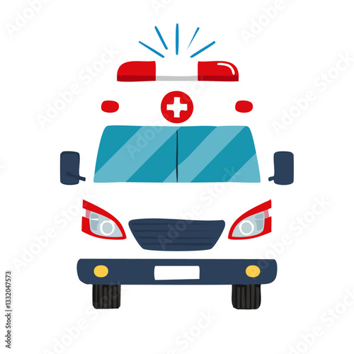 ambulance car vector illustration icon design