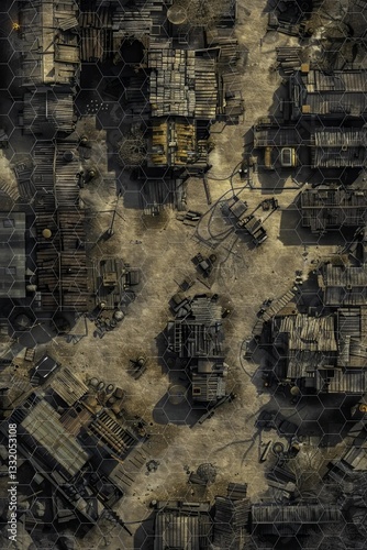Battlemap Renegade Refuge Post Apocalyptic Terrain for RPG Games – Explore Ruined Landscapes
