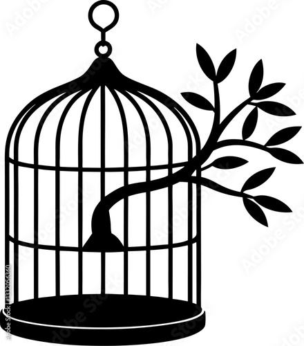 bird in cage
