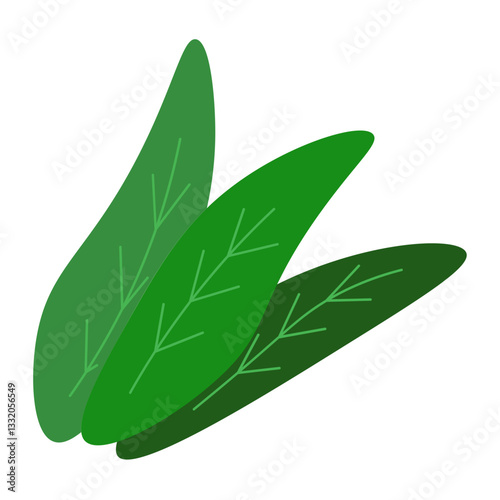 leaf corner border design illustration
