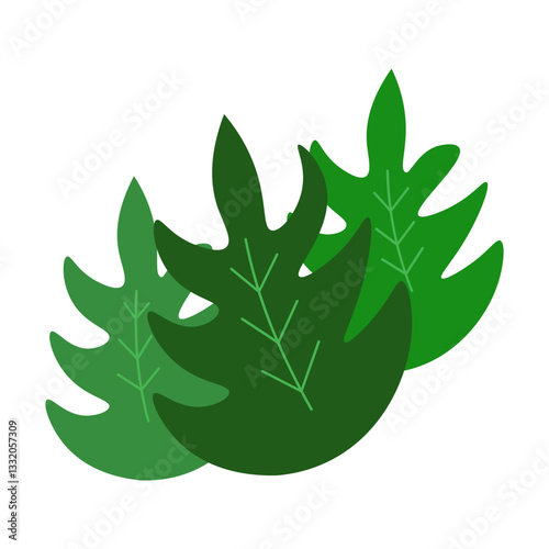 leaf corner border design illustration