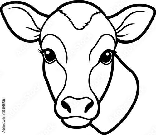 Wallpaper Mural funny cow vector illustration Torontodigital.ca