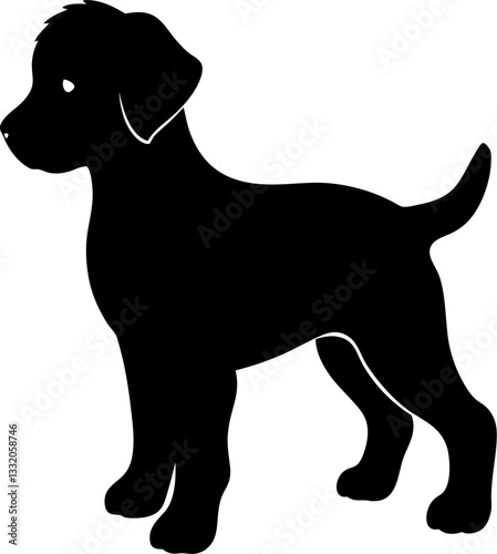 dog silhouette vector