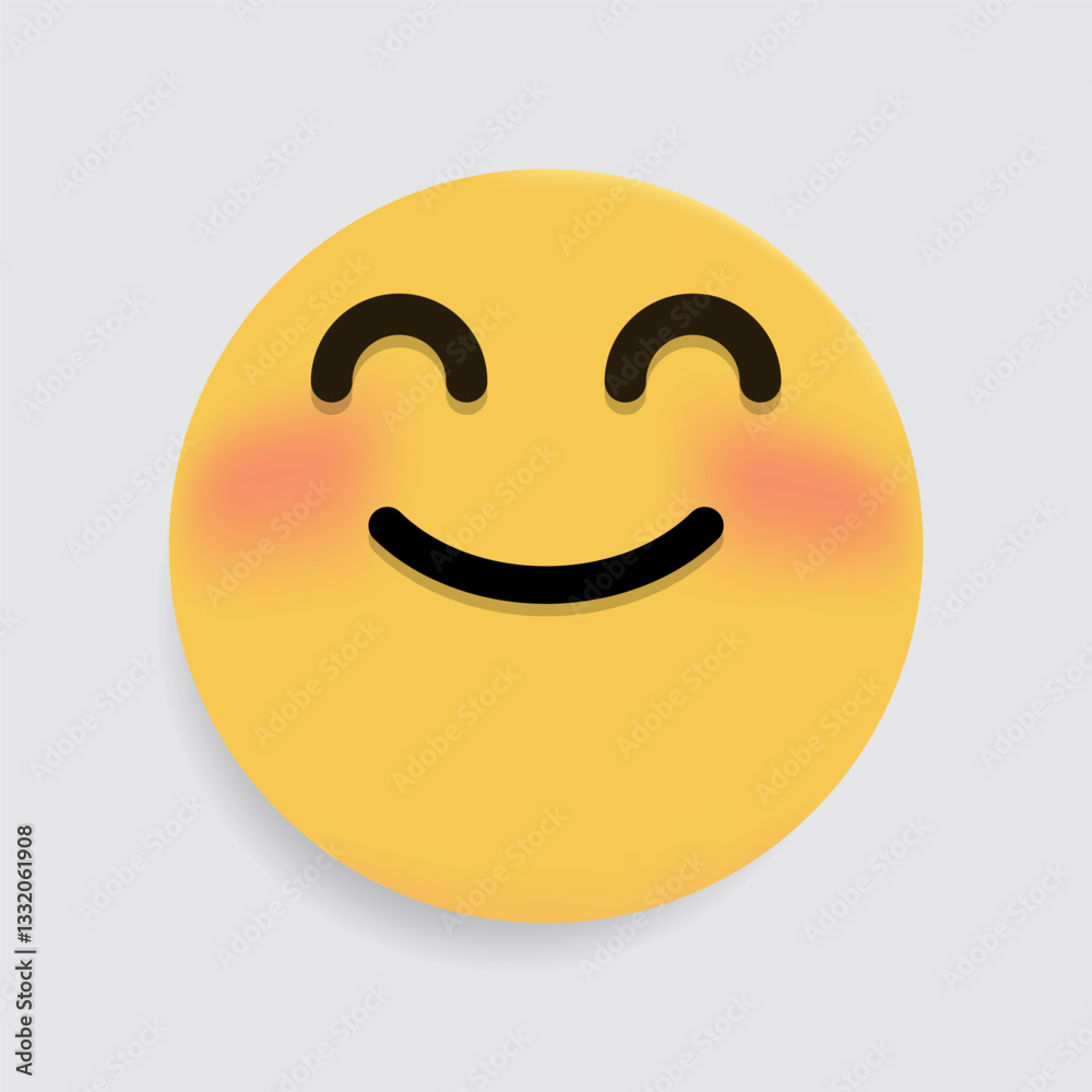 A smiling emoji with closed eyes, expressing warmth, contentment, and happiness. A smiling emoji with closed eyes, expressing warmth, contentment, and happiness.