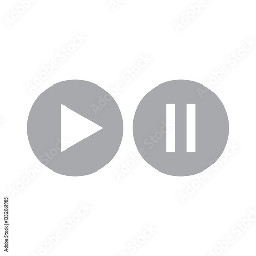 play pause button icon