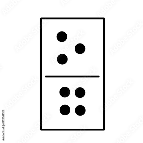 White pieces with black dots
