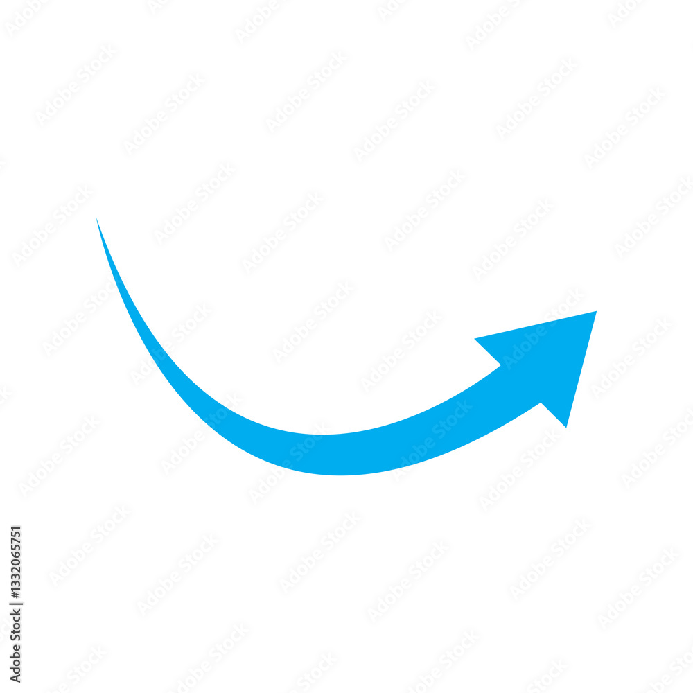 curve arrow sign curve arrow sign