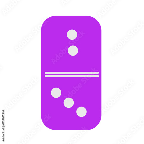 Colourful domino element illustration
