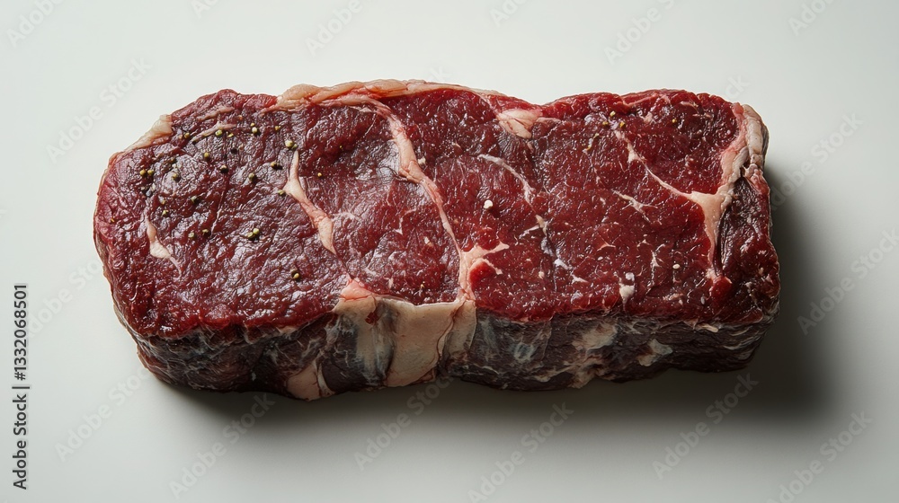 Raw Ribeye Steak Marbled Beef Seasoned with Peppercorns Ready for Cooking Gourmet Meat Raw Ribeye Steak Marbled Beef Seasoned with Peppercorns Ready for Cooking Gourmet Meat