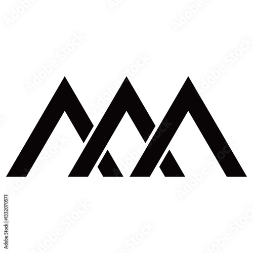家紋です。三つ組違い山形といいます。