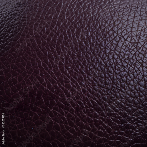 Dark Plum Leather with Fine Grain and Soft Highlights