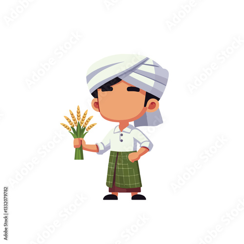 A Bangladeshi farmer vector