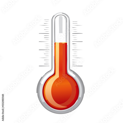 Obraz na płótnie thermometer isolated red vector icon design w salonie