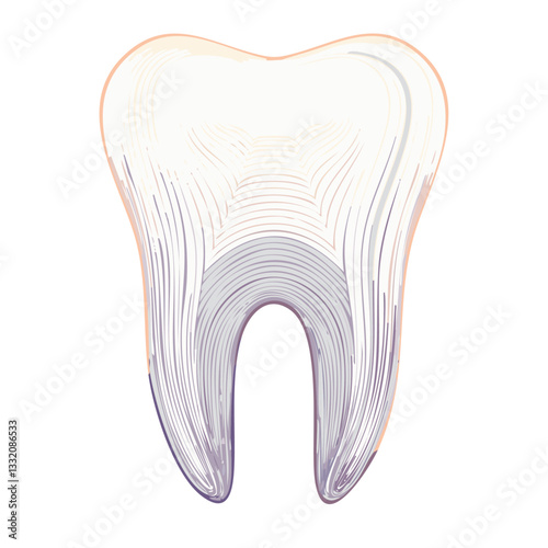 Obraz na płótnie tooth isolated on white vector icon design w salonie