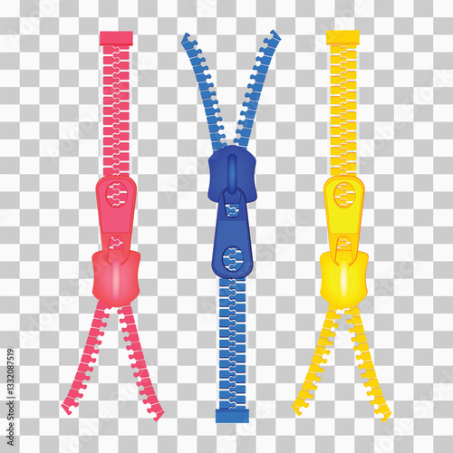 zipper and zip vector design png background