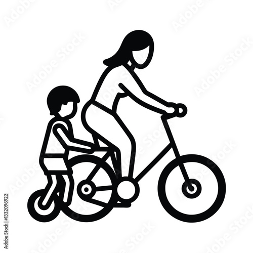 girl on bicycle