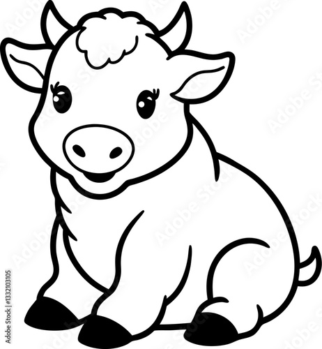 funny cow cartoon