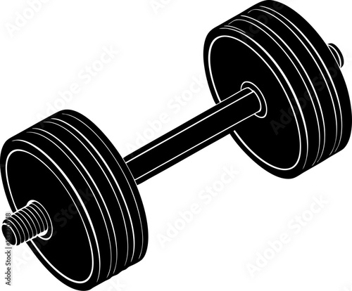 dumbbell isolated on white
