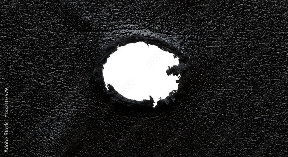 Black Leather Texture Hole Background Design Element Dramatic Ripped Grunge dark torn worn aged high Black Leather Texture Hole Background Design Element Dramatic Ripped Grunge dark torn worn aged high