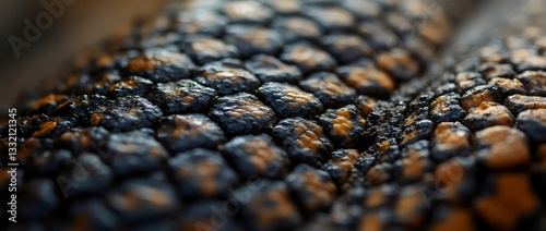 Reptilian Armor: A Close-Up of Scales             