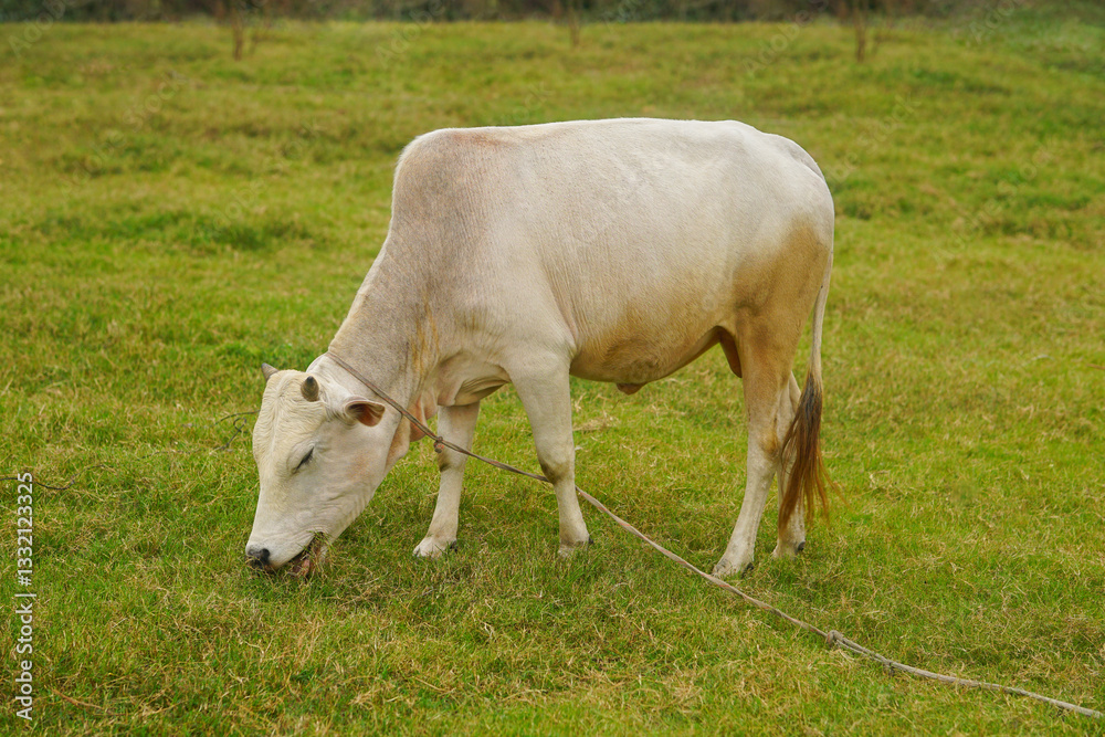 Gangatiri cattle grazing in the green meadow Gangatiri cattle grazing in the green meadow