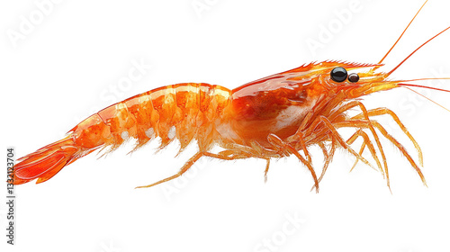 Wallpaper Mural Succulent Shrimp: A delectable, vibrant, and cooked shrimp isolated Torontodigital.ca