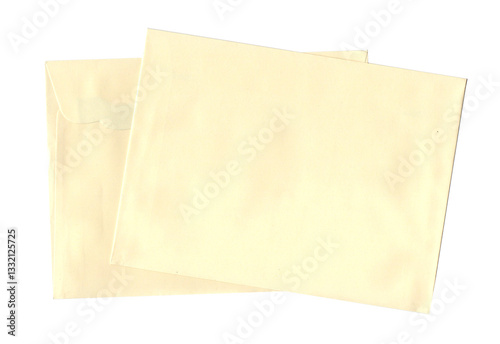 Yellow envelope on white background.