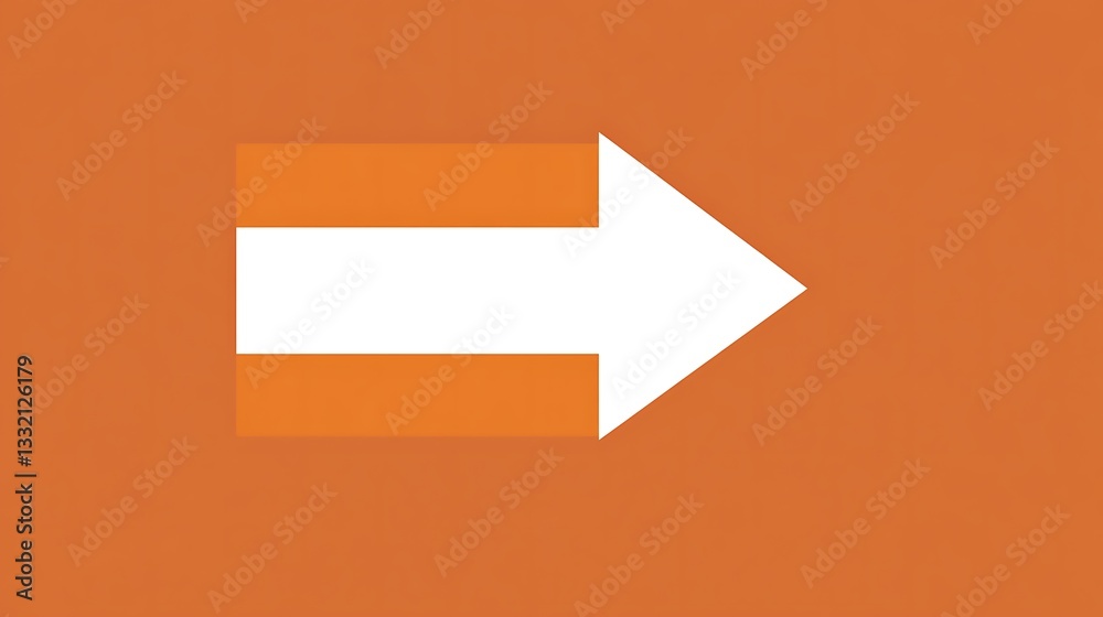 A simple illustration depicting a right pointing directional arrow A simple illustration depicting a right pointing directional arrow