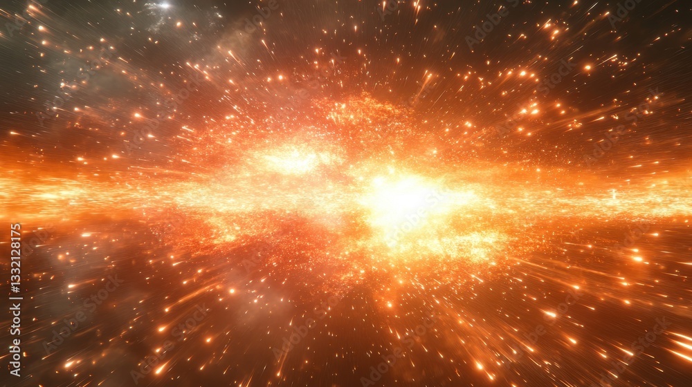 Cosmic explosion, energy burst, space background, stellar event, VFX Cosmic explosion, energy burst, space background, stellar event, VFX