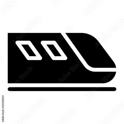 train glyph icon