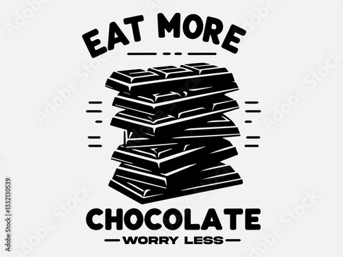 National Chocolate Day Silhouette Vector Illustration
