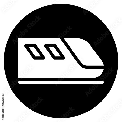 train glyph icon